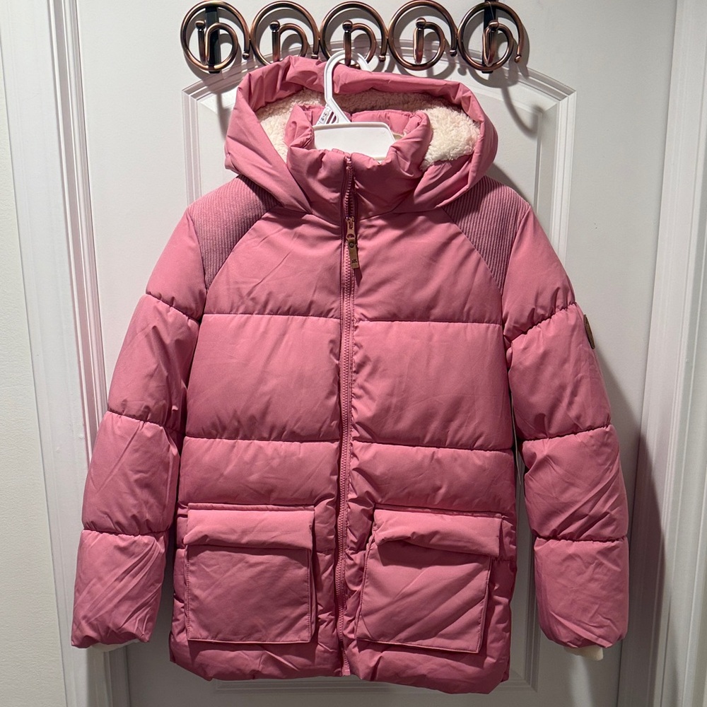 ZeroXposur Cream and Pink Puffer Jacket